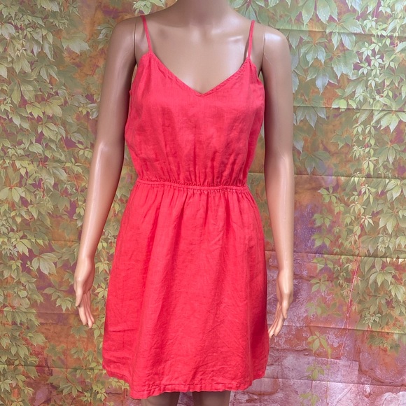 J. Crew Factory Dresses & Skirts - J. Crew Factory Linen Spaghetti Strap Sundress